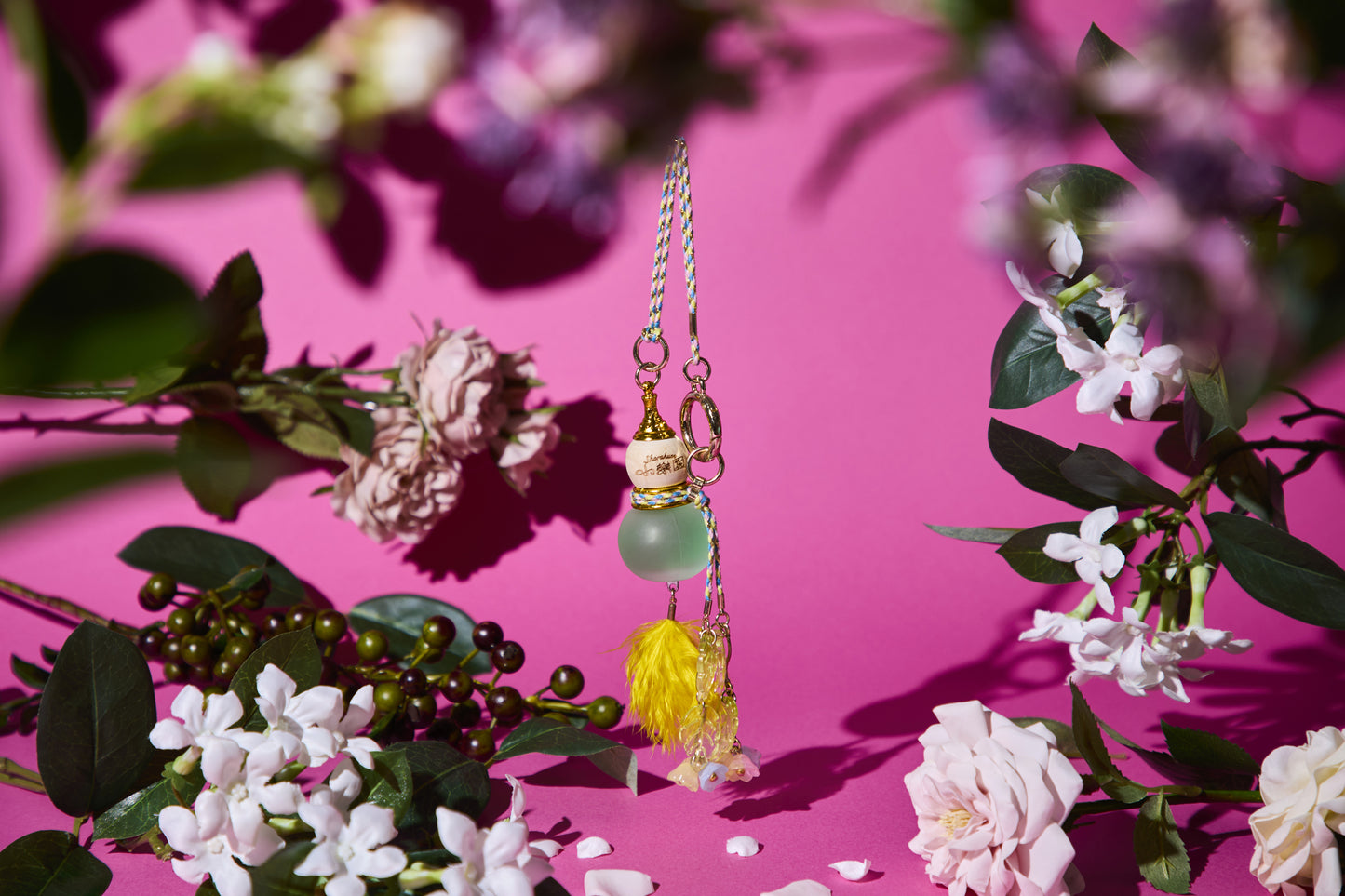 小楽園 × 明星花露水　瓢箪聖水ボトル （little flowers）