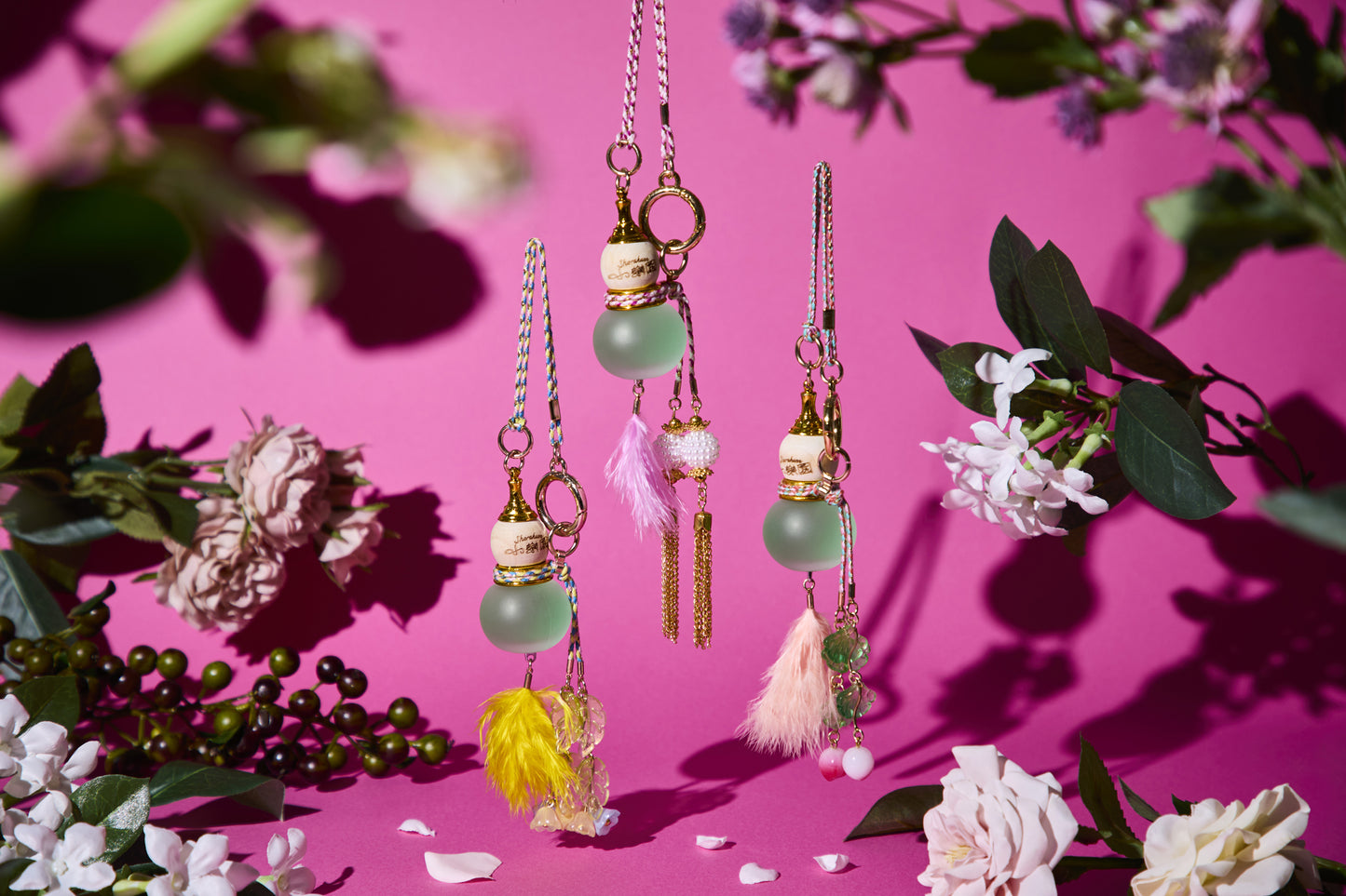 小楽園 × 明星花露水　瓢箪聖水ボトル （little flowers）