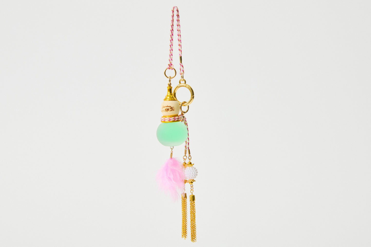 小楽園 × 明星花露水　瓢箪聖水ボトル（pearl tassel）