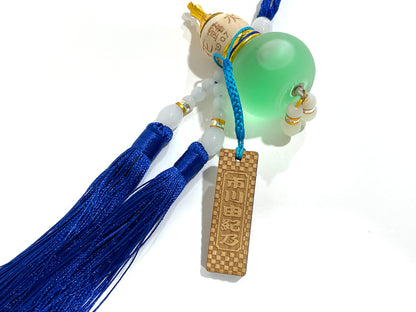市川由紀乃オリジナルネームタグ付き 瓢箪ボトル［10ml］（青）